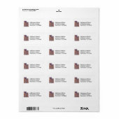 Utah Map Address Label (Full Sheet)