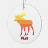 Utah Moose Keramisch Ornament (Links)