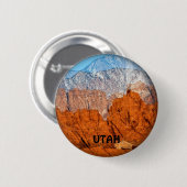 Utah Mountains Ronde Button 5,7 Cm (Voorkant /achterkant)