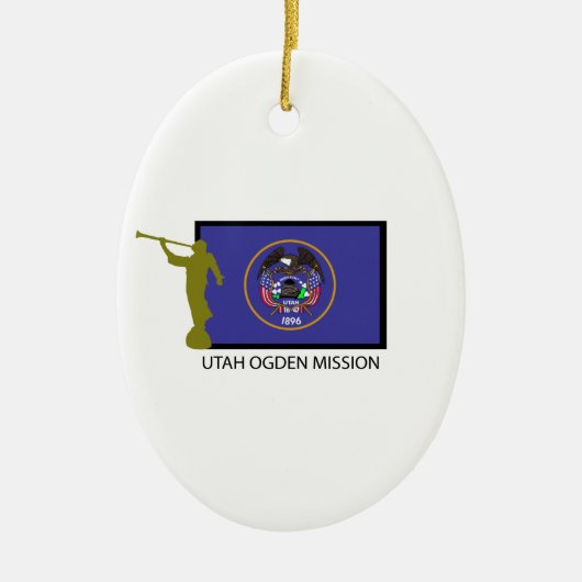 UTAH OGDEN MISSIE LDS CTR KERAMISCH ORNAMENT (Voorkant)
