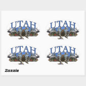 Utah Ovale Sticker (Vel)