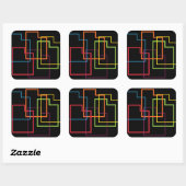 utah pride blur vierkante sticker (Vel)