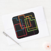 utah pride blur vierkante sticker (Envelop)