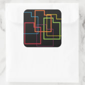 utah pride blur vierkante sticker (Tas)