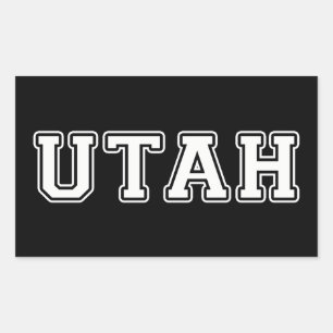 Utah Rechthoekige Sticker