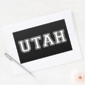 Utah Rechthoekige Sticker (Envelop)