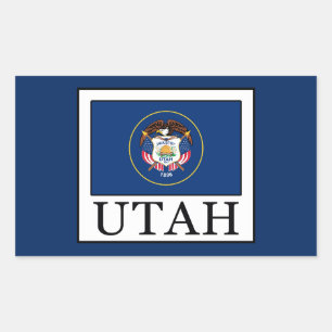 Utah Rechthoekige Sticker