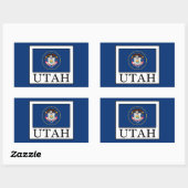 Utah Rechthoekige Sticker (Vel)