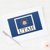 Utah Rechthoekige Sticker (Envelop)