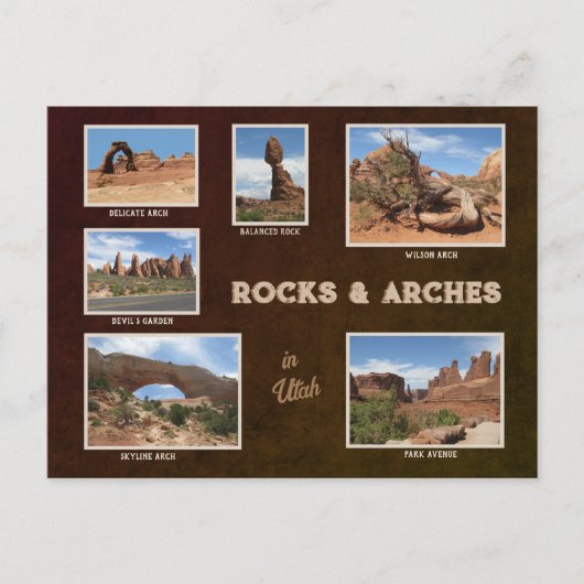 Utah: Rocks & Arches Briefkaart (Voorkant)
