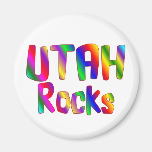 Utah Rocks Magneet (Voorkant)