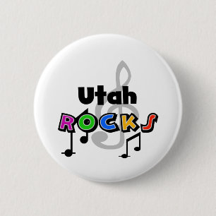 Utah Rocks Ronde Button 5,7 Cm