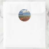 Utah Ronde Sticker (Tas)