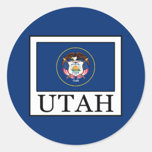 Utah Ronde Sticker