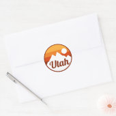 Utah Ronde Sticker (Envelop)