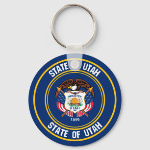 Utah Round Emblem Sleutelhanger