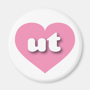 Utah roze hart - mini-liefde magneet