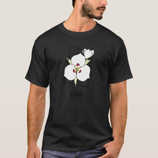 Utah Sego Lily Flower T-shirt (Voorkant)