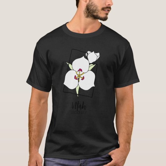 Utah Sego Lily Flower T-shirt (Voorkant)