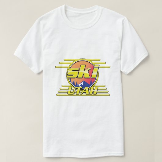 Utah Ski logo uit 1980 T-shirt (Design voorkant)