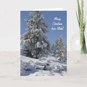 Utah Snow-kerstkaart Feestdagen Kaart