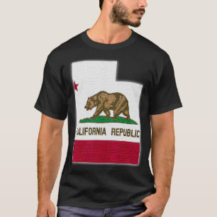 UTAH STAAT KAART CALIFORNIË CA Vlag Roots Mannen V T-shirt
