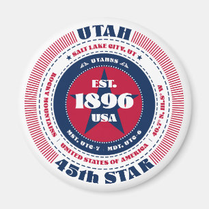 Utah Staatsfeiten Souvenirmagneet Magneet