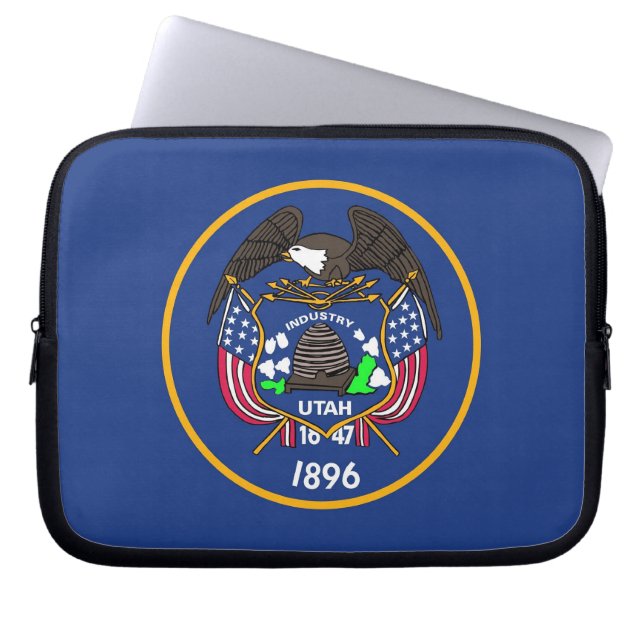 Utah Staatsvlag Laptophoes Laptop Sleeve (Voorkant)
