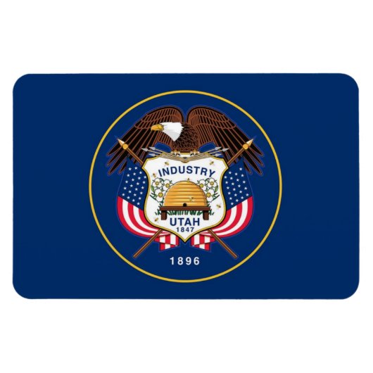 Utah-staatvlag Magneet (Horizontaal)