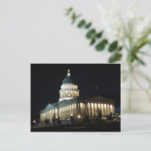 Utah State Capitol in Night - Salt Lake City Briefkaart (Staand voorkant)