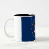 Utah State Flag Two-Tone Coffee Mok (Links)