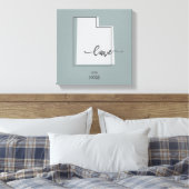 Utah State Hondenliefhebber Canvas Afdruk (Insitu (Slaapkamer))