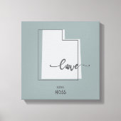 Utah State Hondenliefhebber Canvas Afdruk (Voorkant)