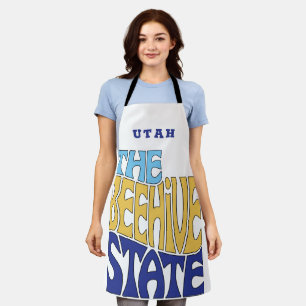 Utah State Nickname Word Art Schort
