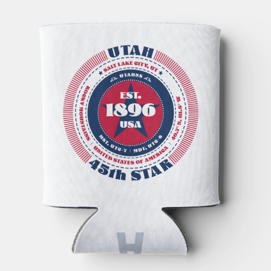 Utah State Pride Monogram Glacière (Dos)