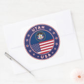 Utah-sticker, telefoonbehuizing, canvas tas, wandk vierkante sticker (Envelop)