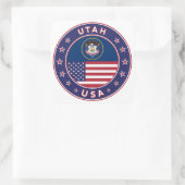 Utah-sticker, telefoonbehuizing, canvas tas, wandk vierkante sticker (Tas)