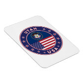 Utah sticker, telefoonhoesje, tote tas, wandklok magneet (Rechterzijde)