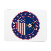Utah sticker, telefoonhoesje, tote tas, wandklok magneet (Horizontaal)