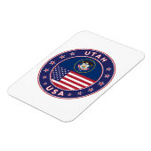 Utah sticker, telefoonhoesje, tote tas, wandklok magneet (Linkerzijde)