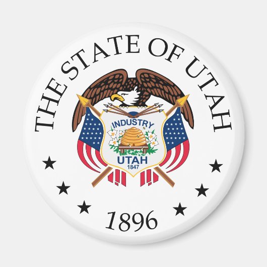 Utah-teken Magneet (Voorkant)