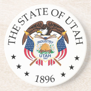 Utah-teken Zandsteen Onderzetter