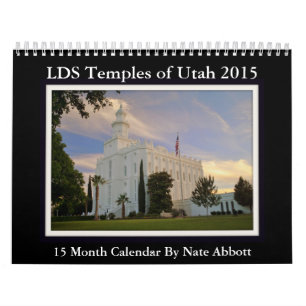 Utah Temple Calendar 2015 15-maands kalender