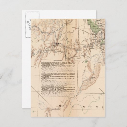 Utah Terr & Mil Dept Briefkaart (Voorkant / Achterkant)