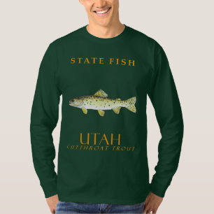 Utah Territory Vis Bonneville Cutthroat Forel T-shirt