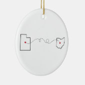 Utah to Ohio - Heart2Heart Ornament (Rechts)