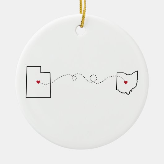 Utah to Ohio - Heart2Heart Ornament (Voorkant)