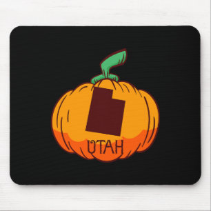 Utah US State Pumpkin Halloween Art Design Herfst Muismat