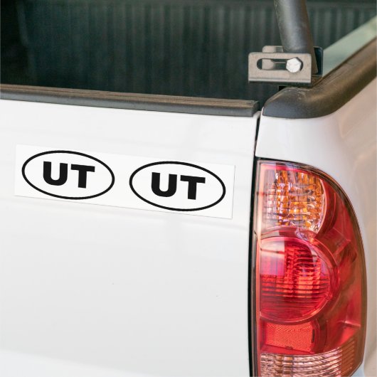 Utah UT oval Bumpersticker (Op Truck)