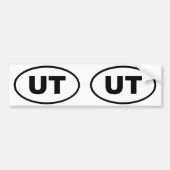 Utah UT oval Bumpersticker (Voorkant)